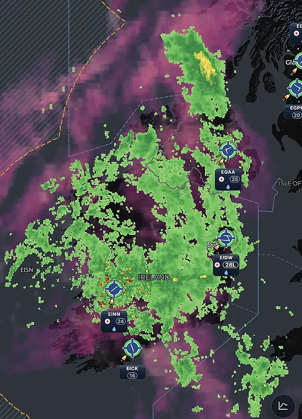 The same map in the night theme