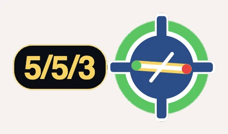 Runway condition code 5/5/3, by third, beside the airfield ring